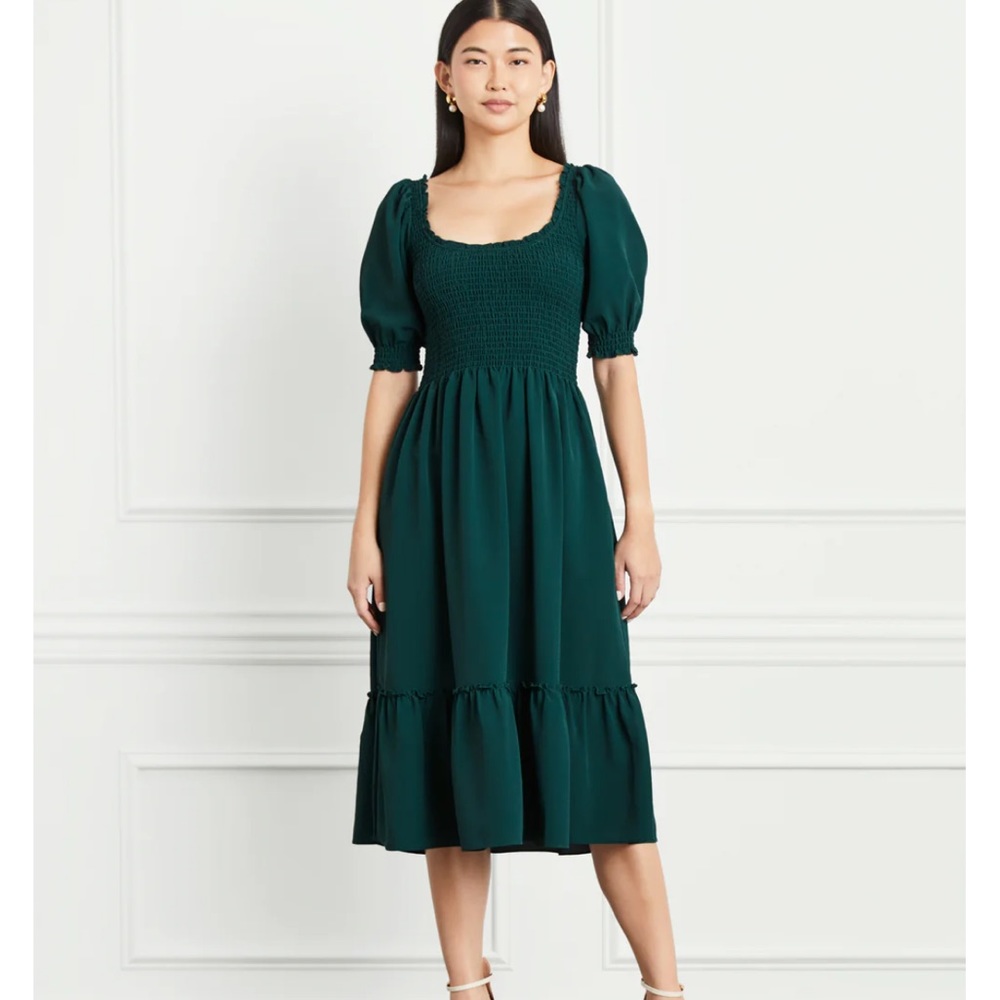 Louisa Nap Dress from Hill House Home, Green crepe